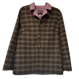 ✅ Pendleton Lavender Plaid Wool Blend Jacket – Size M